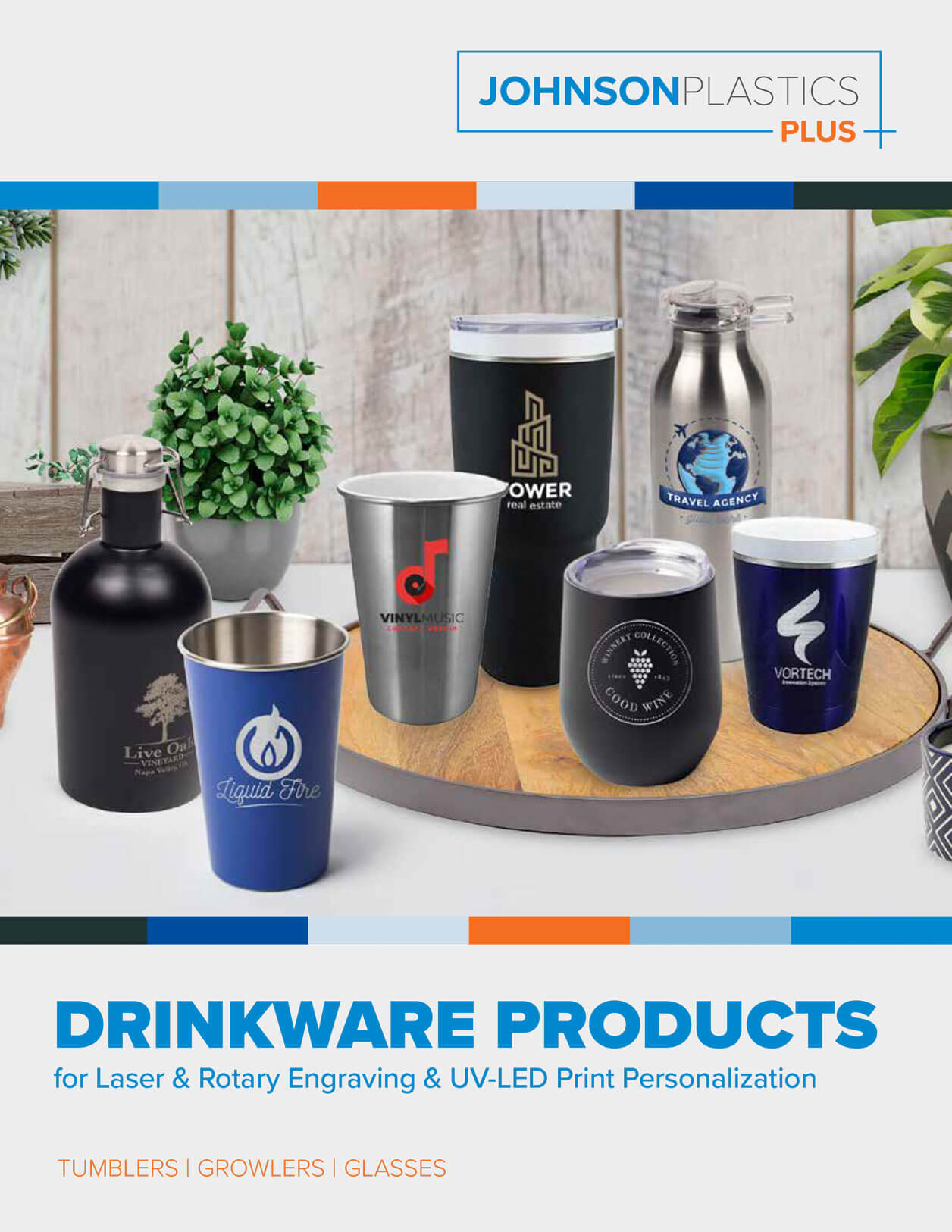 cover of drinkware products brochure