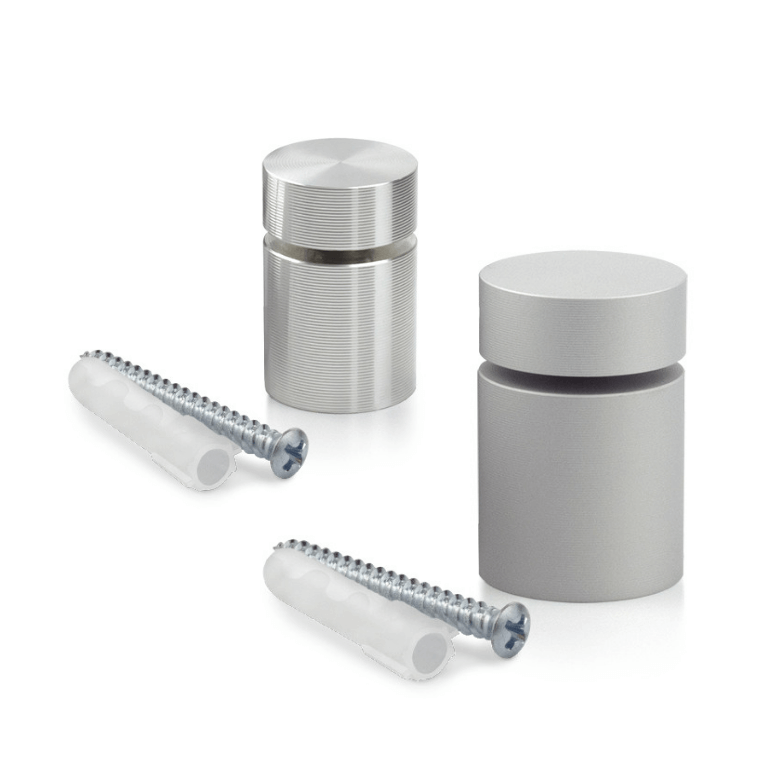 close up view of two different standoffs with hardware