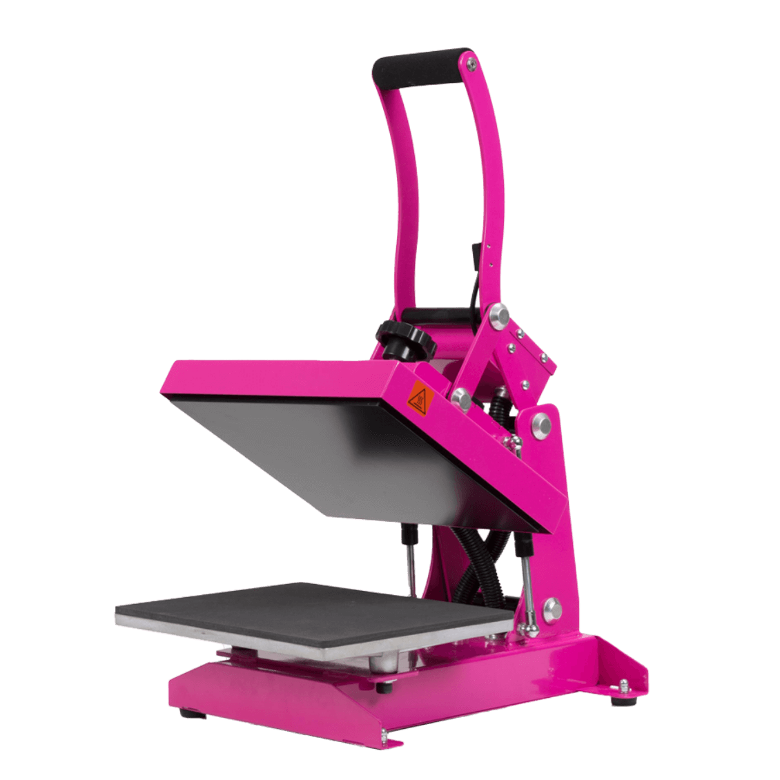 hot pink craft press in the open position