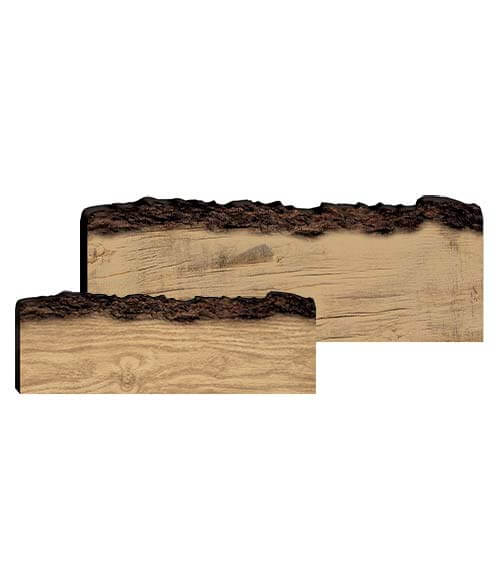 faux sliced log tabletop decor