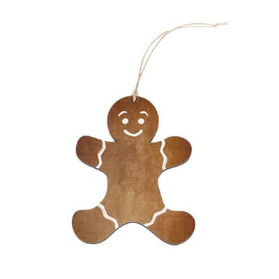 gingerbread man shaped ornament
