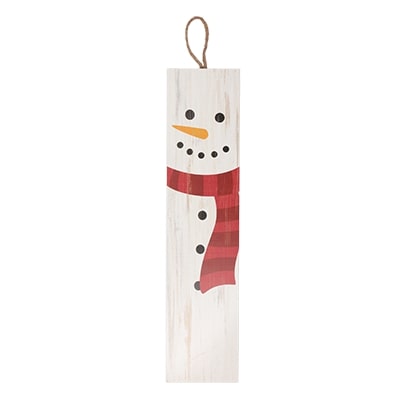 snowman door hanging sign