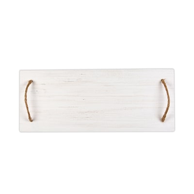 white faux wood decorative tray