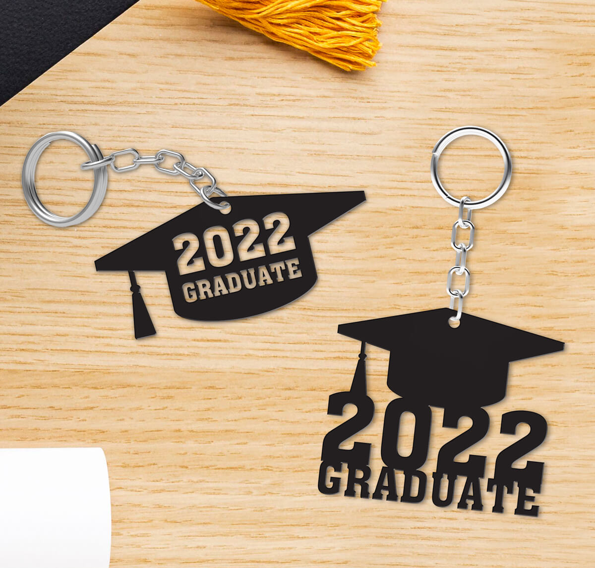 customized 2022 graduate keychains