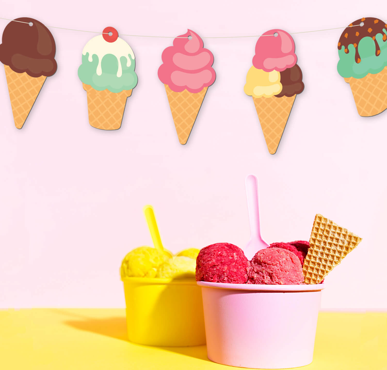 decorative ice cream cone decor