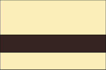 ivory and dark brown color swatch