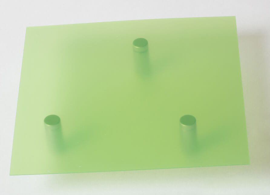 translucent green color swatch