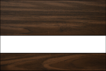 black walnut and white color swatch