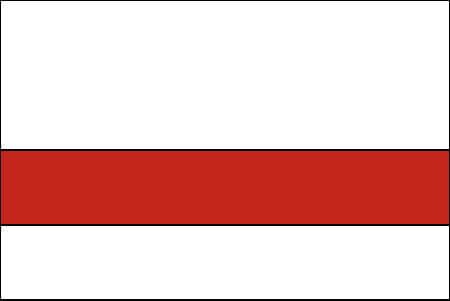 white and red color swatch