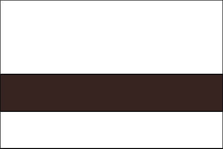 white and dark brown color swatch
