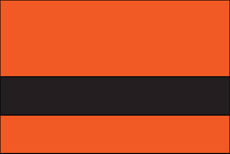 orange and black color swatch