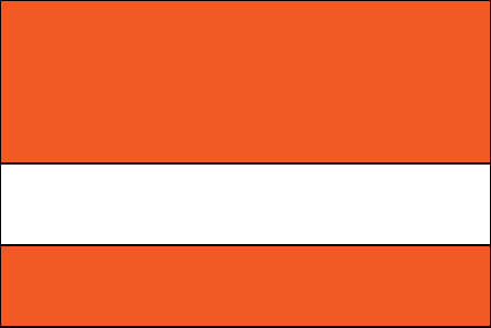 orange and white color swatch