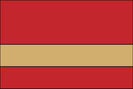 red and gold color swatch