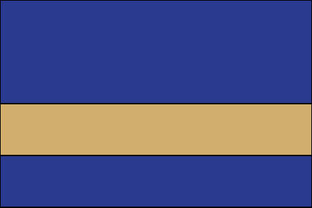royal blue and gold color swatch