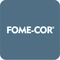 Fome-Cor in blue square